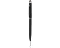 Stylus Pen, 2 in 1 Premium Stylus Pen Precisie Disc Capacitief - Geschikt voor Tablets en Smartphones, iPhone, iPad, Samsung, Surface IOS enz. - Zwart - Schrijf- en tekenstift