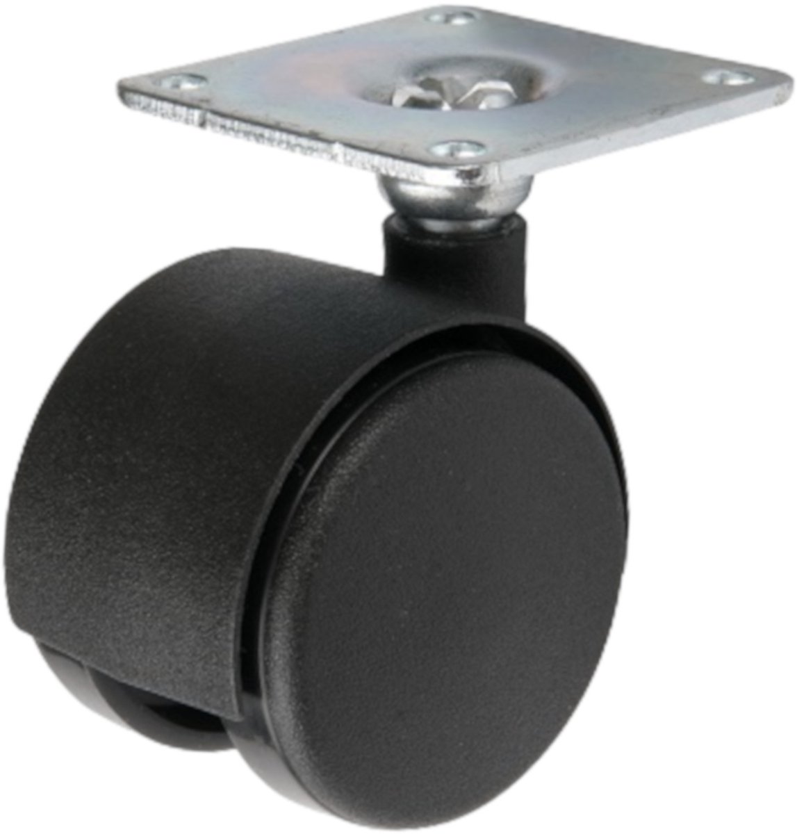 Domino® Zwenkwielen 40mm - Maximale Belasting 25kg - Rubberen Wiele - Reservewielen Meubelroller Meubelwielen Wieltjes Zwaarlastwiele Trolleywielen