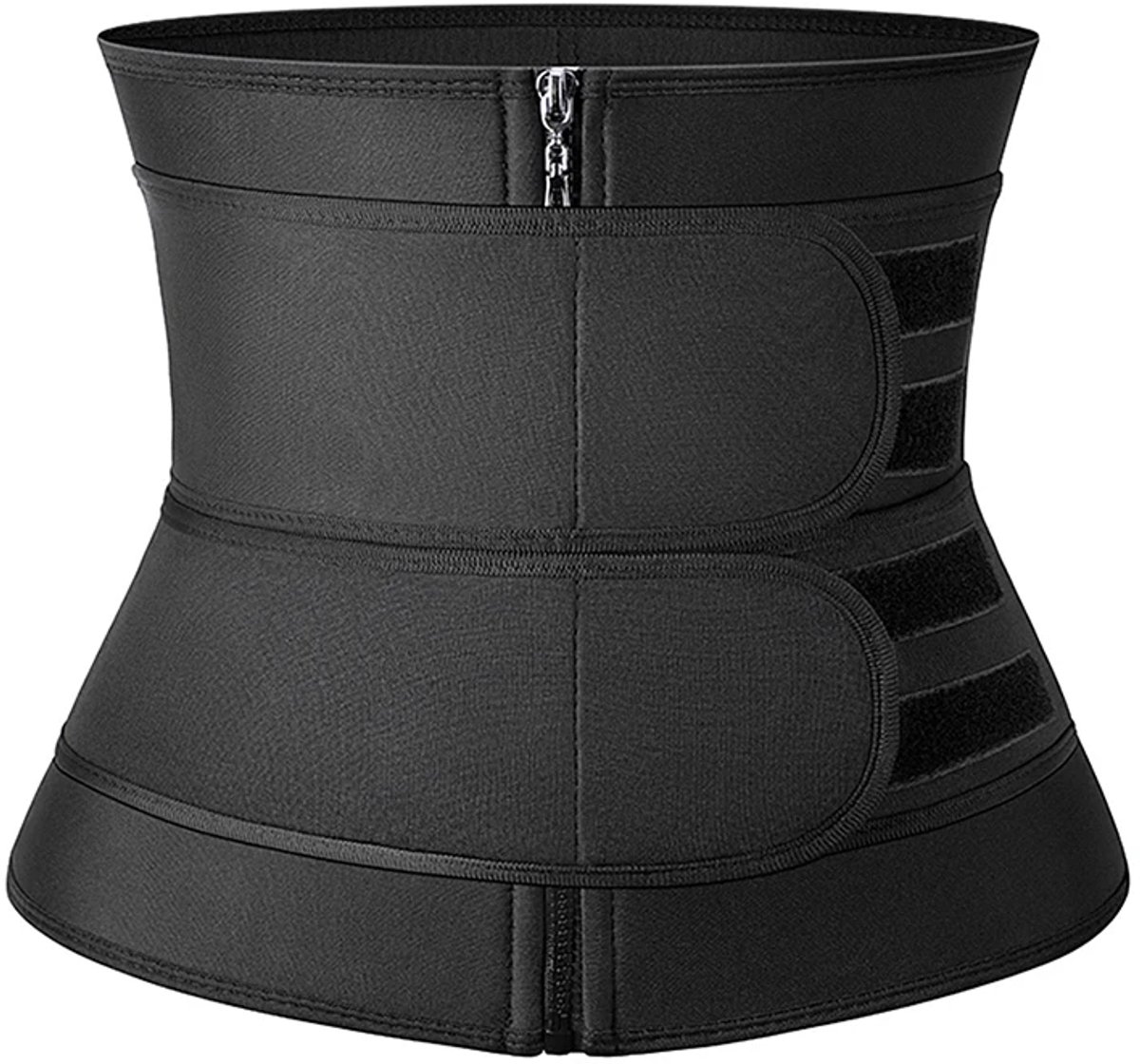 Goedkoopste JustValue Luxe Waist Trainer - Waist Shaper - Corset - Korset - Afslankband - Zweetband Buik - Afslanken - XL - Zwart