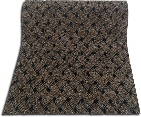 JYG Union - Tapis de cuisine en feutre aiguilleté - Marron - 50 cm - 50 x 400 cm