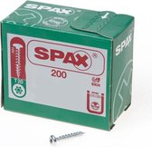 Spax Spaanplaatschroef cilinderkop verzinkt T-Star T20 4.5x25mm (per 200 stuks)