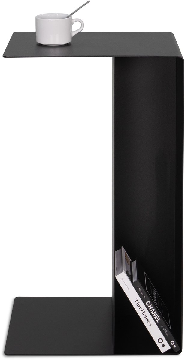 Spinder Design banktafel Slide HIGH - Zwart - Staal