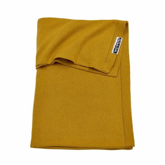 Meyco Knit basic ledikantdeken - 100x150 cm - Stone green — afbeelding 3