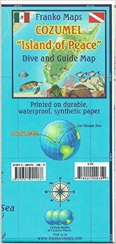 Franko Maps Cozumel "Island of Peace" Dive and Guide Map - cover