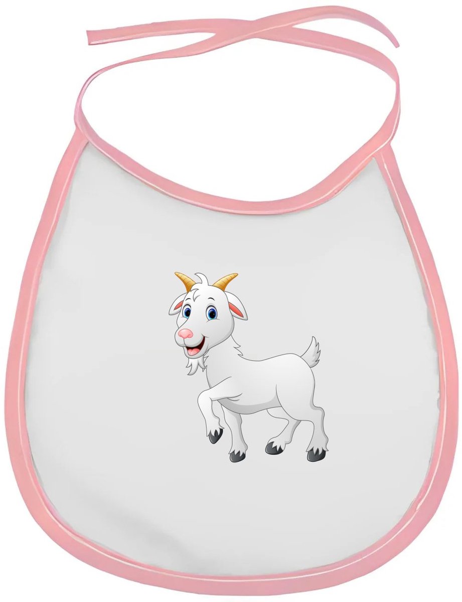 Akyol - geiten slabbetje roze - Geit - dieren liefhebbers - goat - kinderboerderij