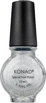 KONAD nagellak voor stempel ZILVER 03, 11 ml