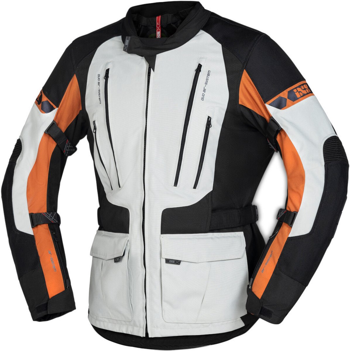 IXS Lennik-ST Zwart Grijs Textiele Motorjas - Jas