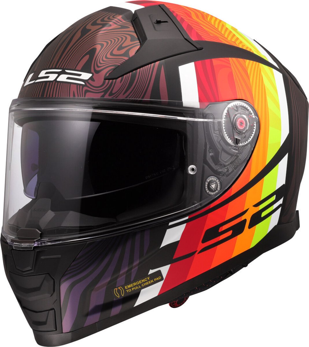 LS2 FF811 Vector II Freedom Zwart Chameleon 06 Integraalhelm - Maat XL - Helm