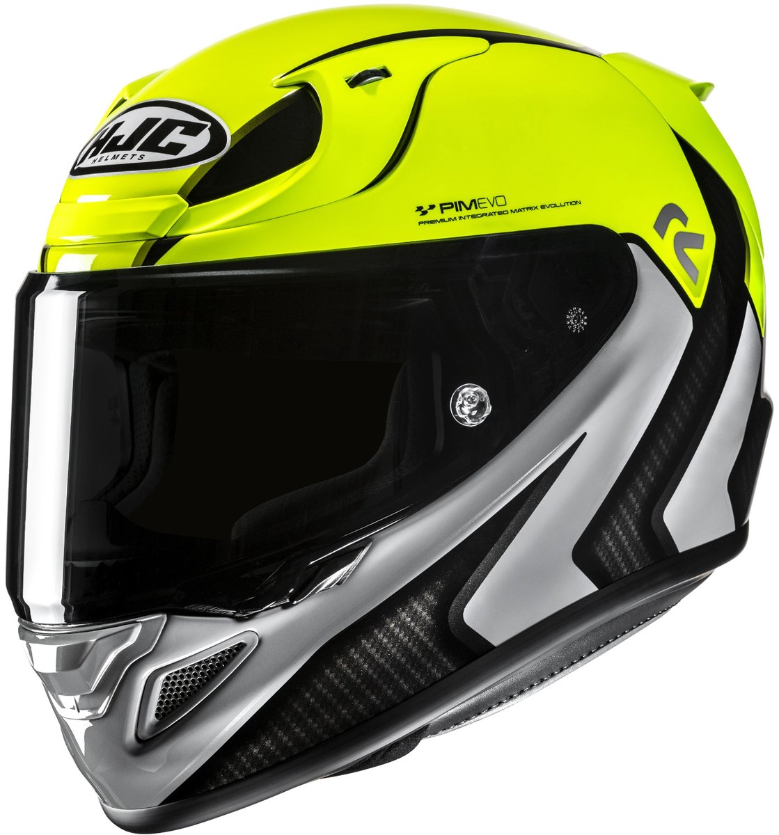 HJC RPHA 12 Kos Geel Zilver Integraalhelm - Maat XL - Helm