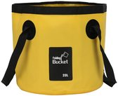 COM-FOUR® 2x opvouwbare emmers van siliconen, 10 liter als praktische