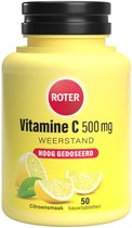 Roter Vitamine C Hooggedoseerd 500mg Citroen - 4 x 50 kauwtabletten - Voordeelverpakking