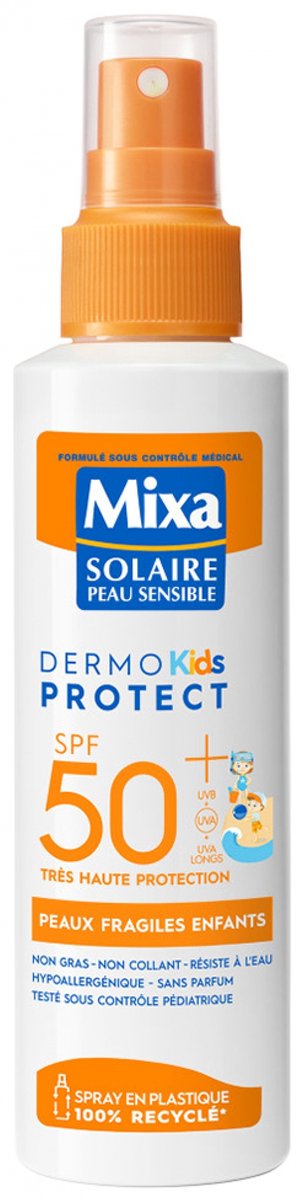 Mixa - Dermo-Protect Kids Zonnebrand Spray SPF50+ voor Gevoelige Huid