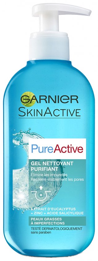 GARNIER-Pure actieve zuiverende reinigingsgel - 200 ml
