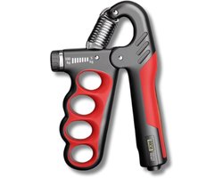 Verstelbare Handtrainer - Handkracht oefening - 5-100kg - Gripsterkte - Knijptrainer - Pols Expander - Handversterker - Verstelbare Spierherstel Fitness - Rood zwart