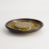 Tokyo Design Studio – Motoshige – Planche à râper de cuisine – Steengoed moyen – Zwart – 15,5 × 8,5 × 14,5 cm
