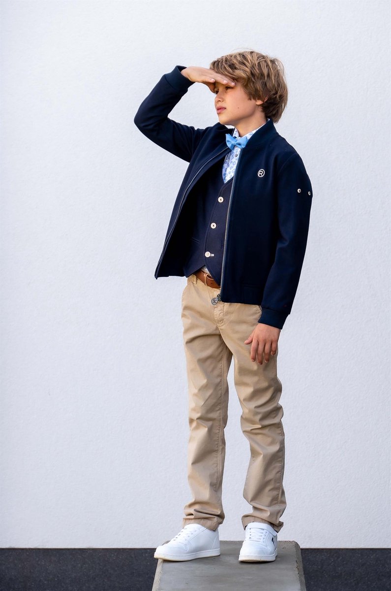 Red & Blu - Broek - Maat 128 - Jongens - 610 Plum -