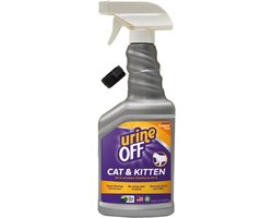 ** 2 x ** urine off - cat en kitten veilig voor dier en mens - 500 ml - start werking meteen na contact - bio enzymatisch - verwijderd vlekken en geuren