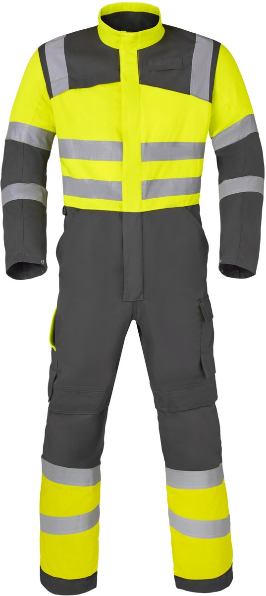 HAVEP Overall High Vis 20444 - Charcoal/Fluo Geel - 50