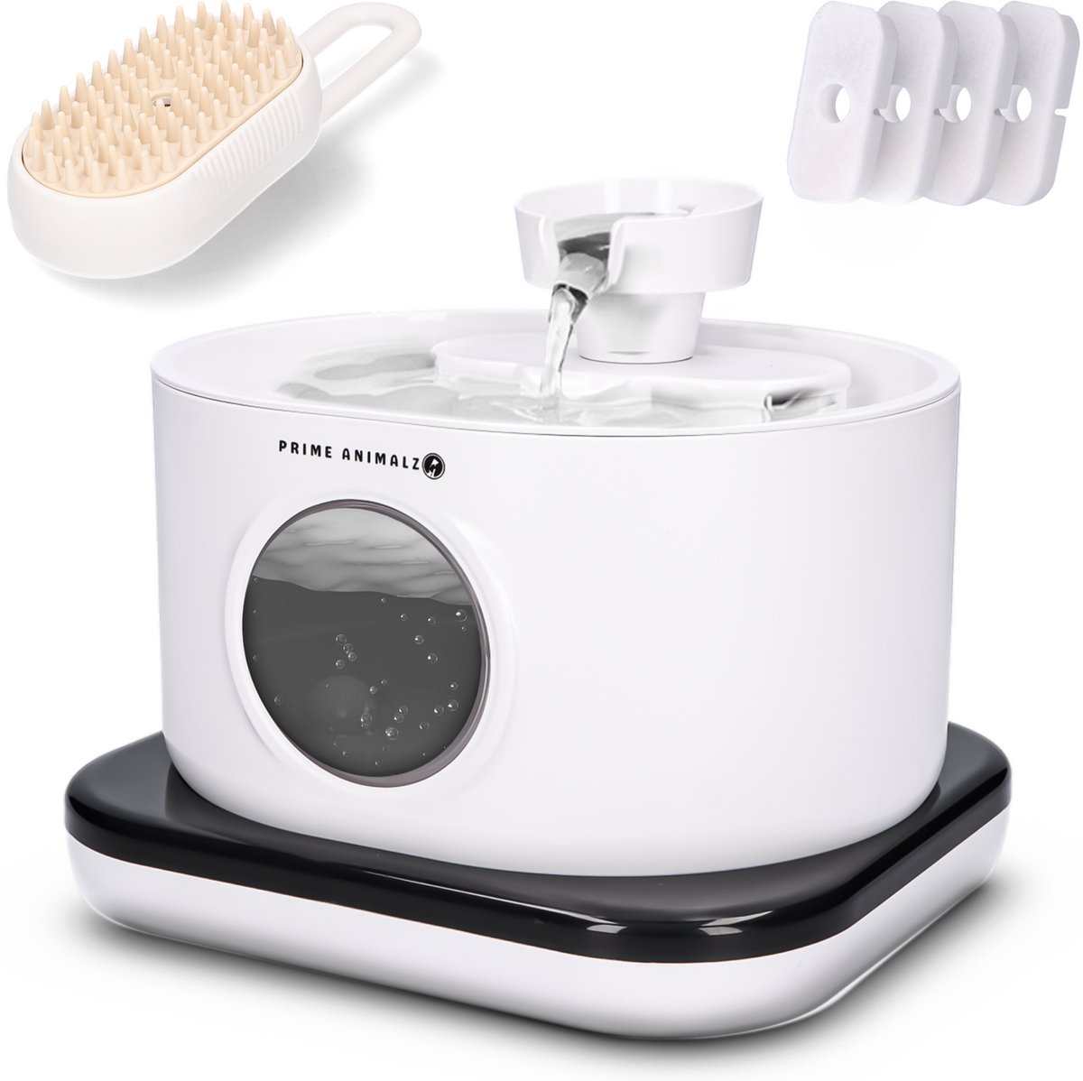 Bol.com Prime Animalz Drinkfontein Kat - Drinkfontijn - Kattenfontein - Dieren Drinkbak - Drinkfontijn Katten - Waterfontijn - W... aanbieding