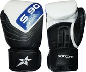 Leren bokshandschoenen Starpro S90 Elite | zwart-wit-blauw - Product Maat: 10