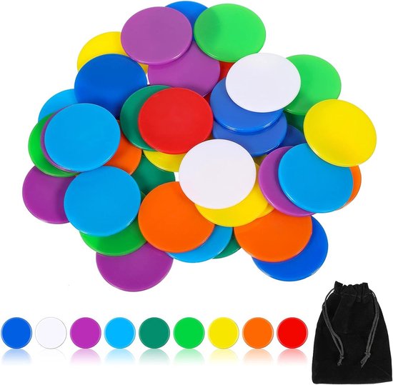 Lot De 4 Poussoirs Hockey Sur Air 96 Mm Avec 8 Rondelles - Blanc Rose Jaune Violet - Feutre Vert - Maison/Famille