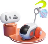 MetuX® - Interactief Auto Kattenspeeltjes - Zelfrijdende Auto voor Kat - kattenspeelgoed - kattenspeeltjes - Katten Speelgoed – kattenspeelgoed intelligentie – interactief kattenspeelgoed – kattenspeelgoed elektrisch - Oranje