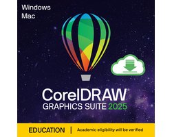 CorelDRAW Graphics Suite 2025 - Education Editie - Fotobewerking - Studenten & Docenten - Win/MAC