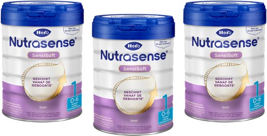 Hero Baby Nutrasense SensiSoft zuigelingenvoeding 1 - Flesvoeding van 0 tot 6 maanden - 3 x 800 gram van Hero Baby — afbeelding 2