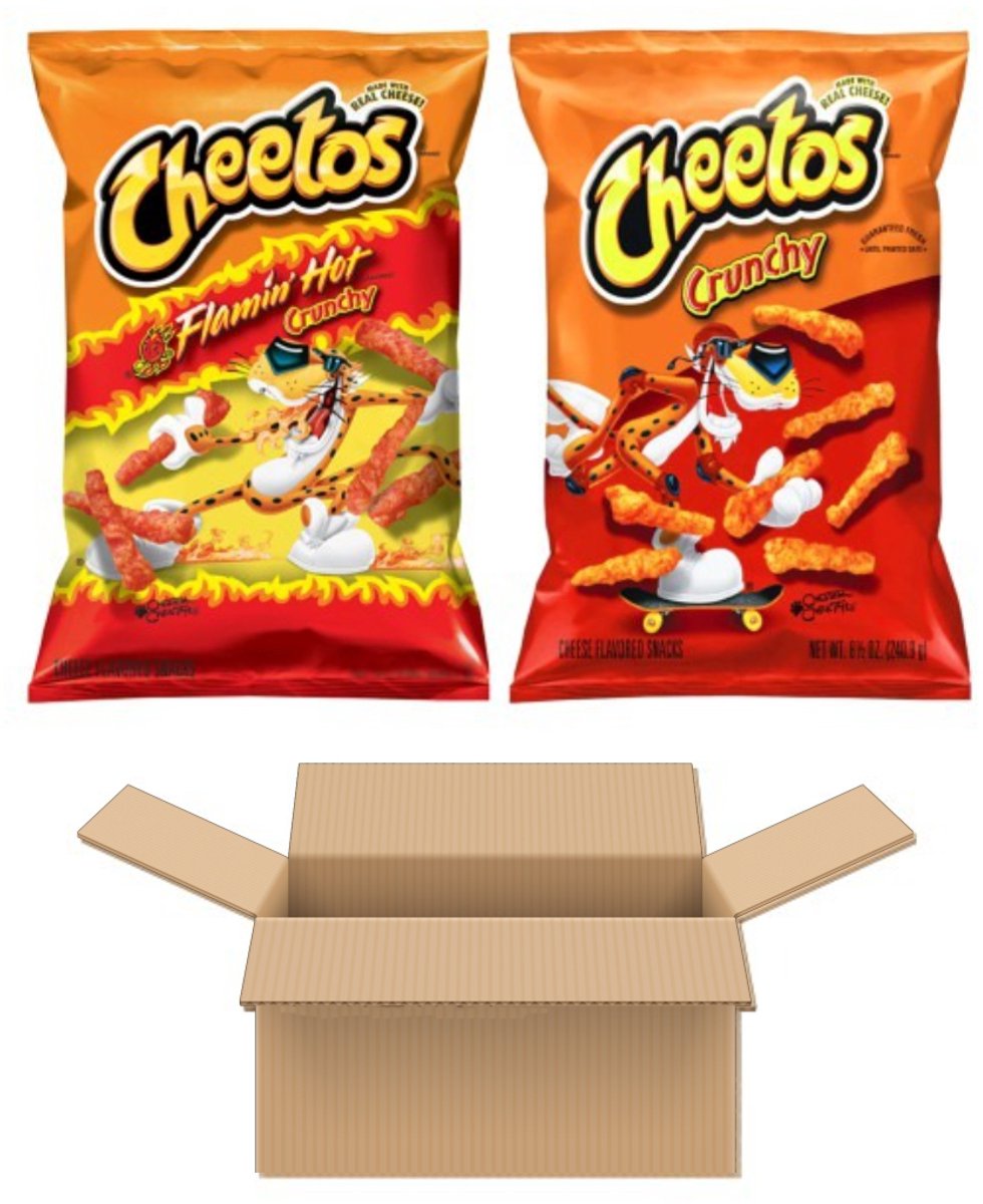 Cheetos Crunchy Chips Multipak (Flamin hot + Original) (2x 226gr)