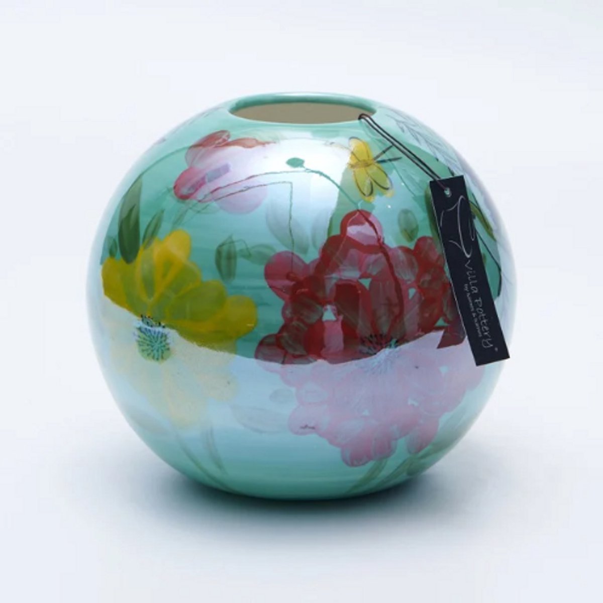 Irishflowers Vaas - Villa Pottery - Decoratie - Woondecoratie - Porselein - Waterdicht - Magic Ball A Groen