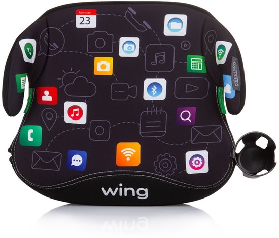 Chipolino Wing Display I-Size Zitverhoger - met Beker/flessenhouder - Geschikt van 125 tot 150 cm