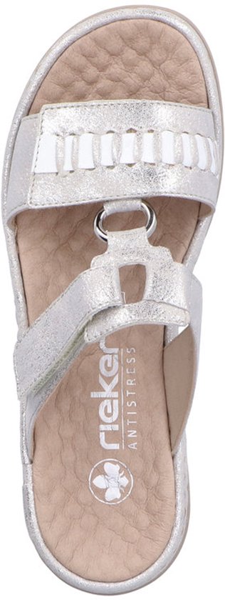 Rieker 60481 Pantolette voor dames, grijs, 38 EU