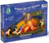 Speelgoed | Wooden Toys - Nativity Set With Diorama 11 Pcs