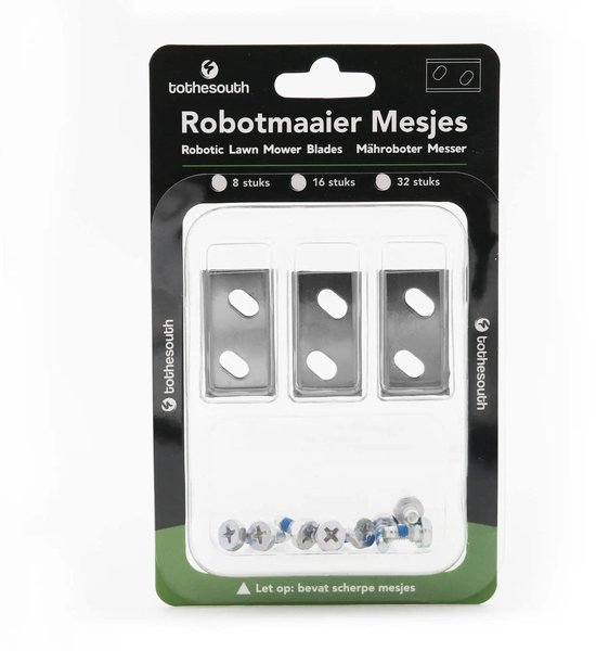 Lames de tondeuse robot To the South® en acier pour Robomow RK1000 Pro - 32 pièces