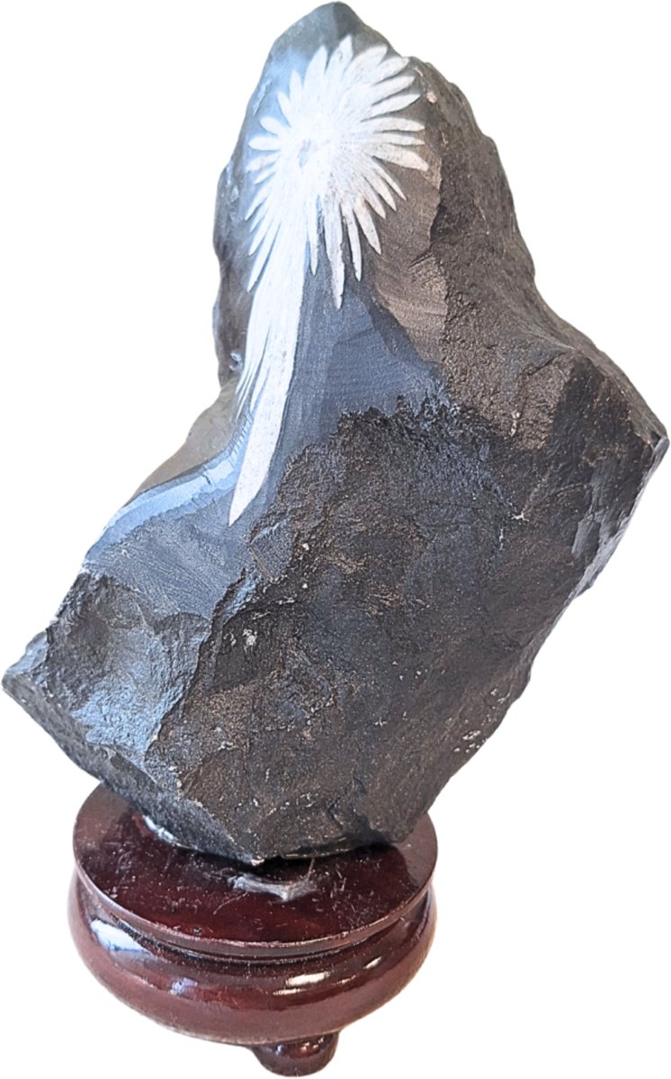 Ruben Robijn Chrysantensteen sculptuur nr.08 Wit / zwart