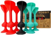 999 Games - Tossit - Starter Pack - Rood-Turquoise - Darts - Petanque - Geavanceerde siliconen dart - HET LEVEN IS LEUK, JUST TOSS IT!-Voor binnen en buiten