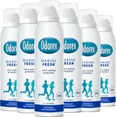 Bol.com Odorex Marine Fresh Anti-Transpirant Deodorant Spray - 6x 150ml - Voordeelverpakking aanbieding