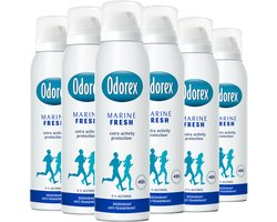 Odorex Marine Fresh Anti-Transpirant Deodorant Spray - 6x 150ml - Voordeelverpakking
