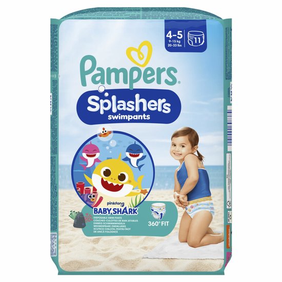 Pampers Splashers Wegwerpbare Zwemluiers