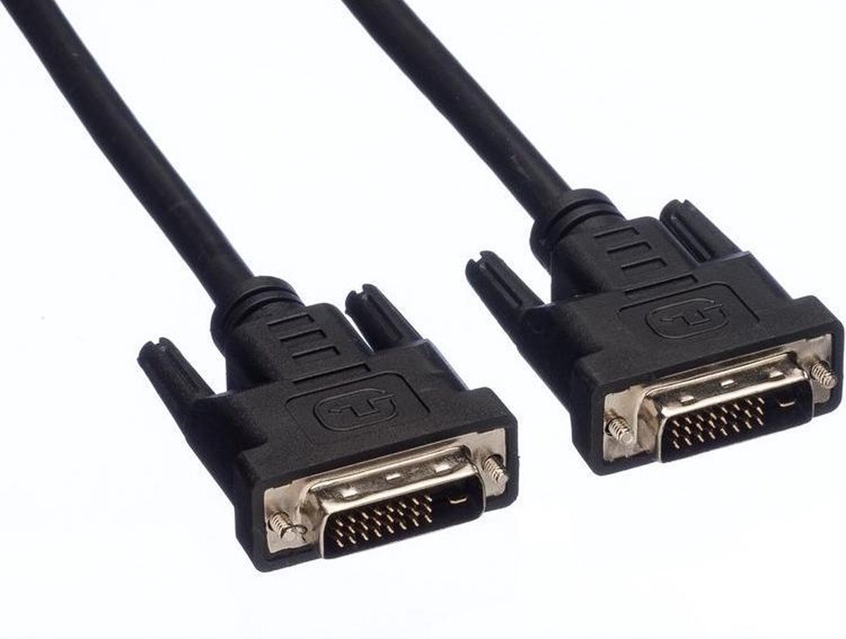 Standard DVI-D Dual Link monitor kabel / zwart - 5 meter | bol.com