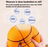 Stille Basketbal - Foam Ball - Zachte Bal - Geluidloos - Geschikt voor Indoorspel - 21CM - Sport - Voor In Huis - Voorkomt Krassen - Oranje