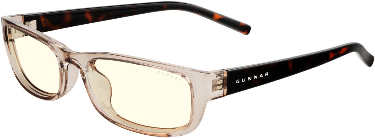 GUNNAR - ELIN Gaming Bril - Computerbril - Blauw Licht Bril - Blue Light Glasses 0.2 Sterkte - Rose/Tortoise - Clear