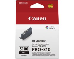 Canon PFI-5100 PBK inktcartridge 1 stuk(s) Origineel Foto zwart