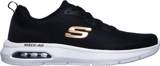 Skechers Sneakers - Maat 46 - Mannen - zwart/ wit/ oranje