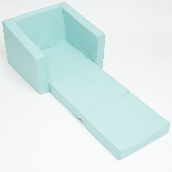 New Baby - Fauteuil - Kinderklapstoel mintgroen 37x45x42 cm - Opklapbare stoel - Kinderstoel - Katoenen hoes - Polyurethaanschuim - Veilig van Merkloos — afbeelding 2