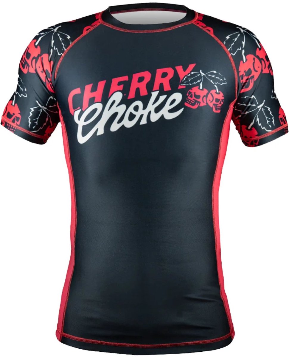 PRiDEorDiE Rash Guard Cherry Choke Black Red - M