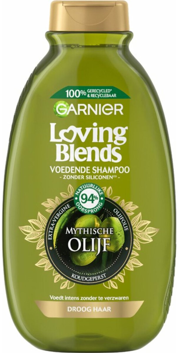 Garnier Loving Blends Mythische Olijf Shampoo - 3 x 300 ml - Voordeelverpakking
