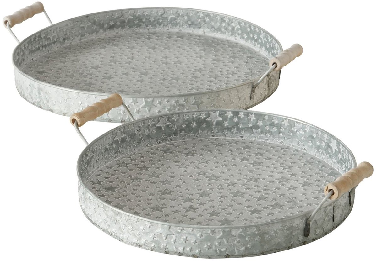 B. 2-delige set Finno dienblad met sterdecoratie - 2024414