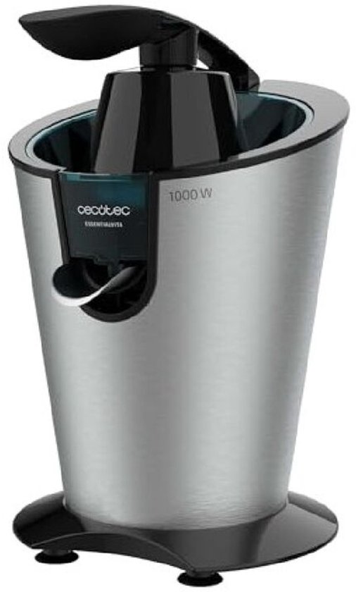 Cecotec Elektrische Zitruspresse für Orangen EssentialVita PowerFresh 1000 Inox. 1000W, Rostfreier Filter, Abnehmbare Kegel, Druckhebel, Tropfstopp-System, Leicht zu Reinigen, Elegantes Design van Cecotec — afbeelding 3