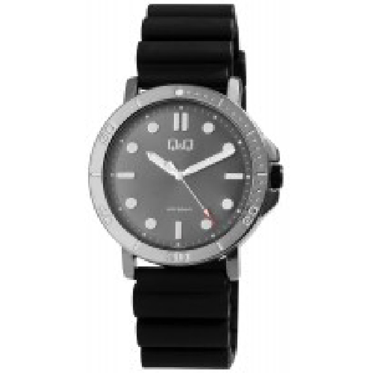 QQ-model qb86j502-Herenhorloge-5 atm waterdicht-diameter 43mm-rubber band